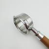 Three Ear 58mm Bottomless Portafilter Solid Wood Handle for Espresso Machines Accessories Commercial Coffee Equipment