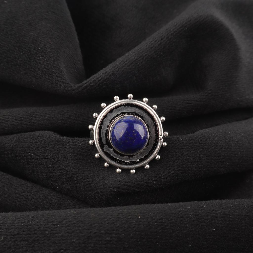 Lapis Lazuli Gemstone Jewelry, 925 solid Sterling Silver Ring, Handmade Gorgeous Silver Ring, Amazing Lapis Lazuli Silver Ring For Her