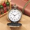 Vintage Bronze Celtic Knot Pocket Watch Quartz Movement Retro Necklace Watch Unique Gift for Lovers of Irish & Celtic Culture