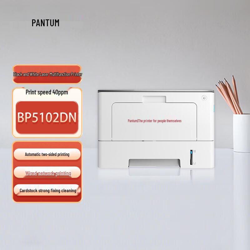 Pantum BP5102DN A4 Black and White Laser Printer CN plug (adapter included)