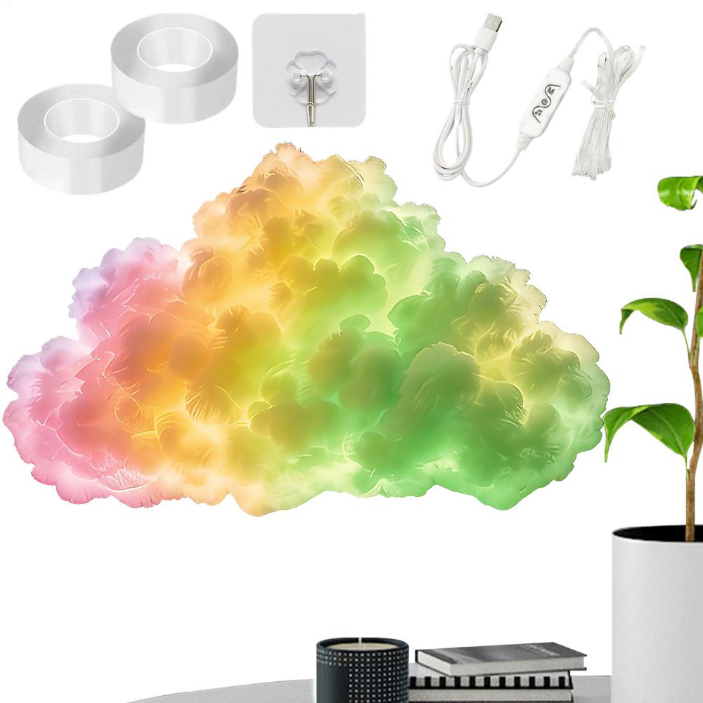 LED Clouds USB Music Rhythm Multicolor Dynamic Decoration Cloud Light For Bedroom Nursery Living Room Home Office Party Bar Teen