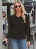 2024 Women's Autumn/Winter Solid Color Plus Velvet Loose Hooded Sweatshirt