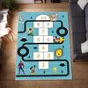 Hüpfspielmatte Indoor Cartoon Eltern-Kind-Spiel Dekor Teppich Schlafzimmer Nachttisch Kinder Zahlenspiel Zimmer Bodenmatte
