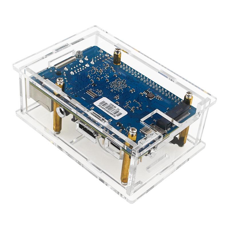Orange Pi 3B Acrylic Case with Fan & Aluminum Heatsink