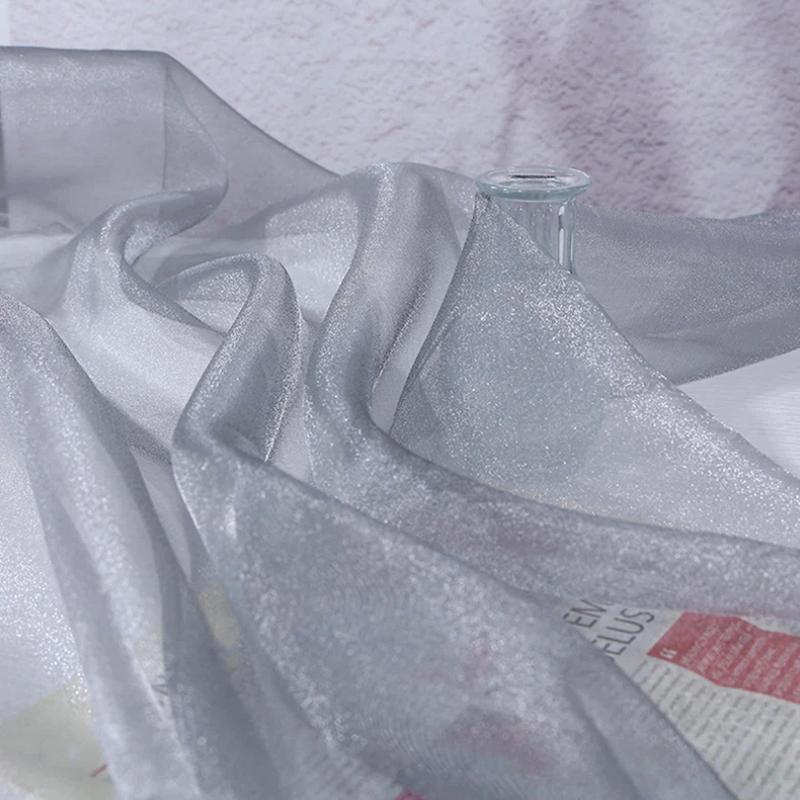 1PC Lightweight Artistic Breathability Beautiful Atmosphere Transparent Holiday Decorations Organza Fabric Romantic 1Mx150CM