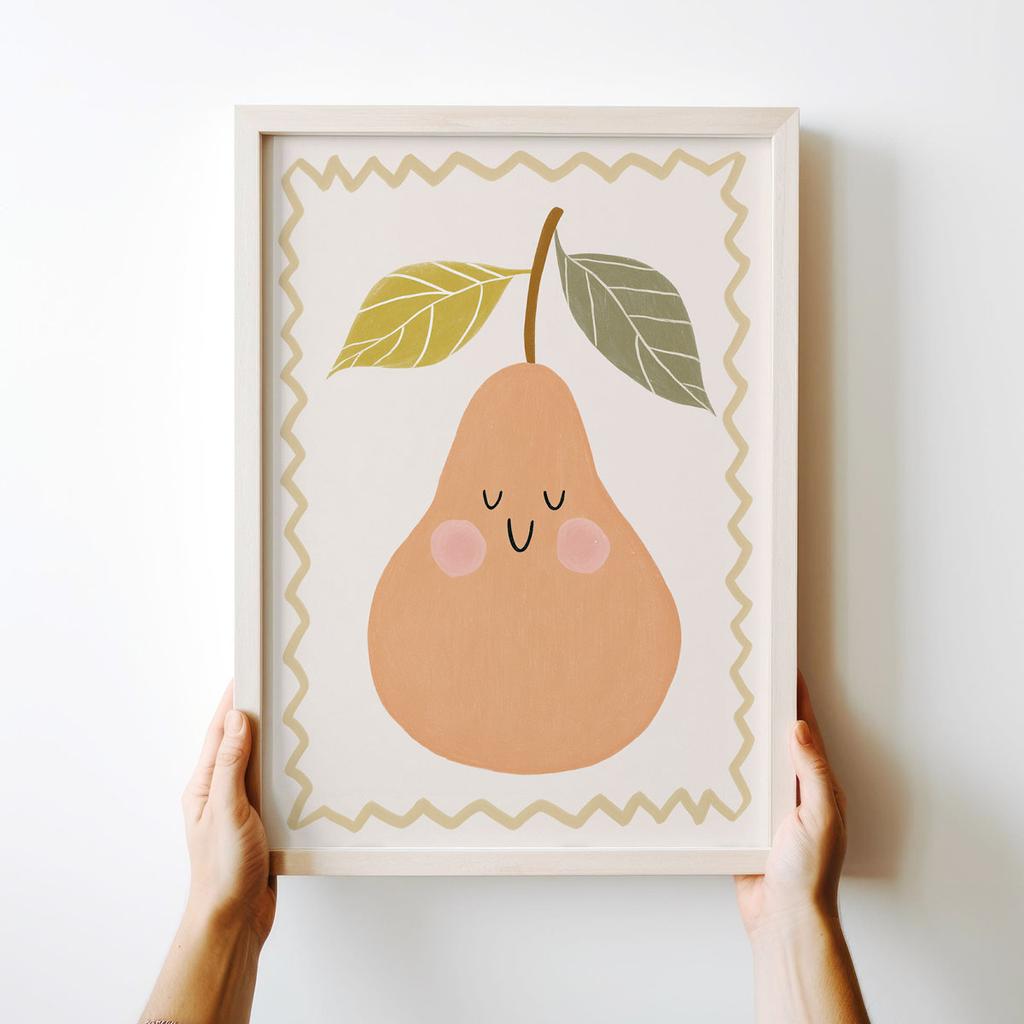 Poster for a Child Pear Fruit
