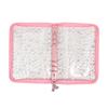 A5 Budget Binder Planner Cover with Zipper Glitter Stars 6 Ring Refillable Notebook Shell for Journal Albums Diary School Office Supplies