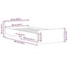 VidaXL Cadre de lit chêne sonoma 90x200 cm bois d'ingénierie 835927