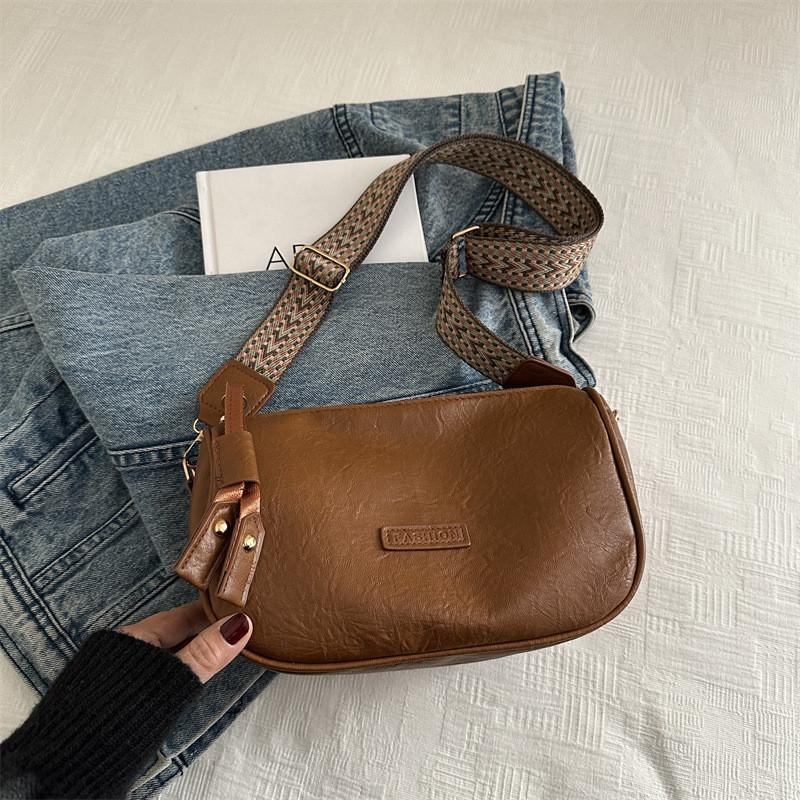 Trendy Pillow Bag For Women In Black Khaki And Brown Stylish Soft Pu Material