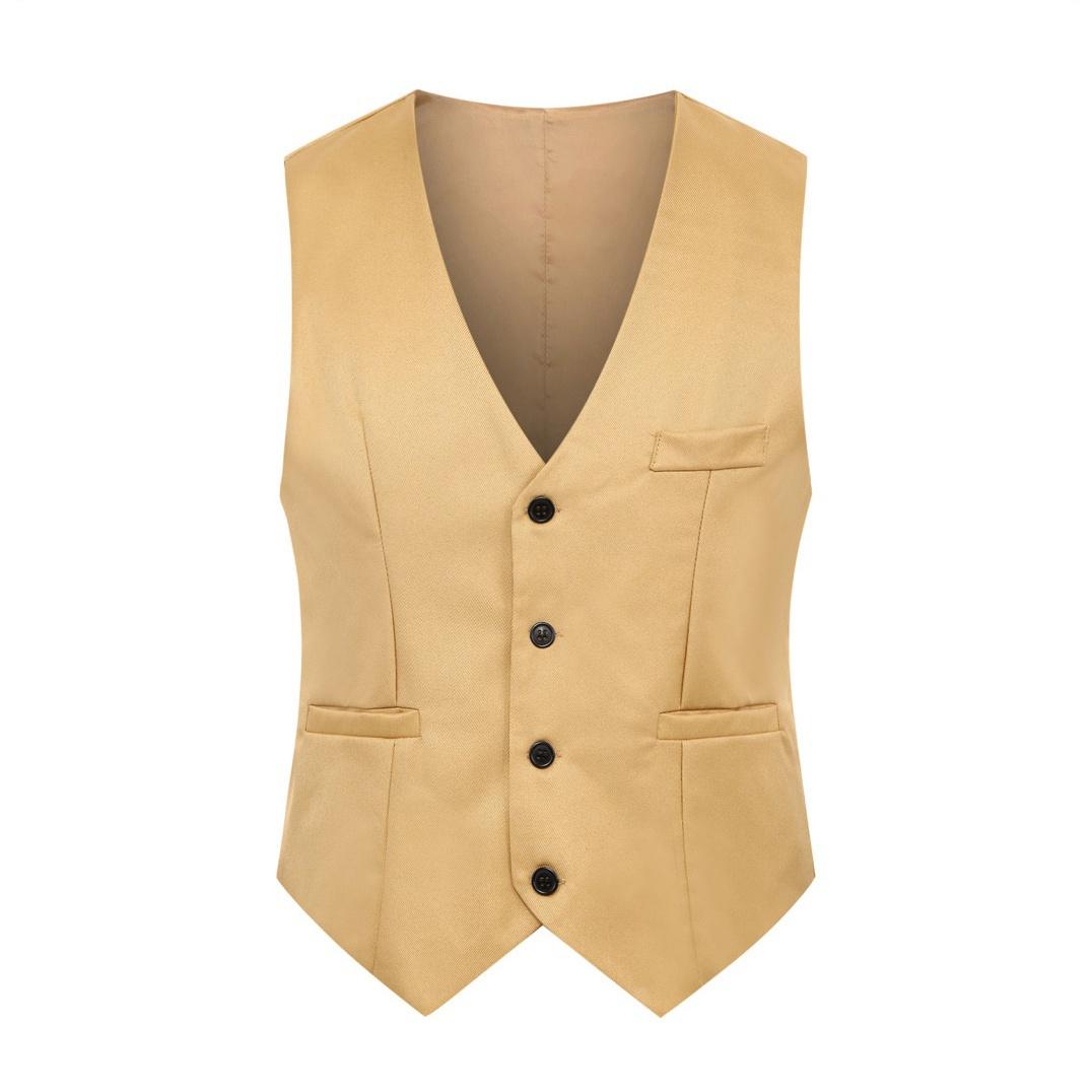 

Чоловічий класичний урочистий костюм, діловий приталений, офіційна сукня, жилет, костюм, весільна сукня, жилет XL хакі