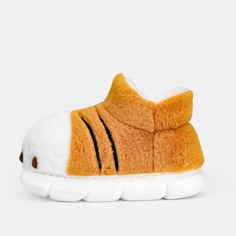Fashion New adorable tiger paw slippers men's winter furry booties indoor outdoor pull on shoes man warm ankle boot slipper animal claw