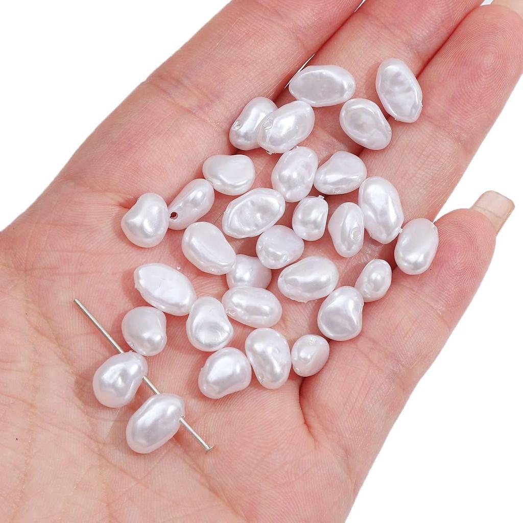 Geometry Shaped Imitation ABS Pearl Beads Straight Hole DIY Bracelet Jewelry Accessories