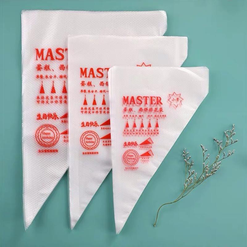 100/50 PCS Disposable Pastry Bag Cake Cream Decoration Icing Cream Squeezing Piping Bags Cake Baking Accessories DGGJ02