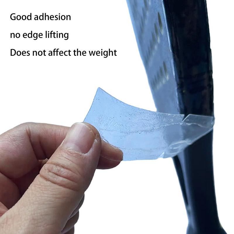 Neues Tennisschläger Schlägerkopf Schutzband Transparente Kantenabdeckung Reibungsreduzierendes Aufkleber TPU Schutzband Sportteile