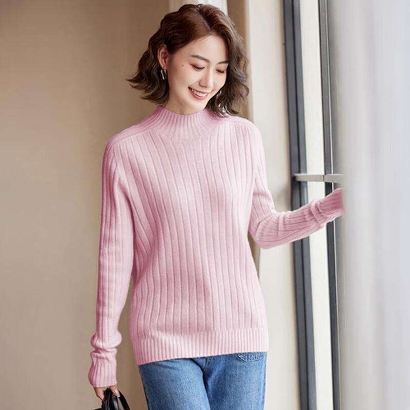 Paster Women's 96.9% Merino Wool Half-High Neck Pullover Sweater