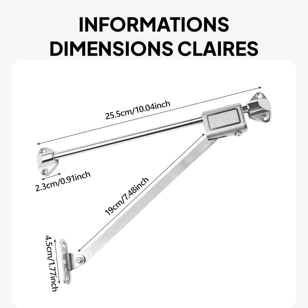 Cupboard Flap Down Door Stay Cabinet Hinge Smooth and Stable Sturdy Easy Installation Drop