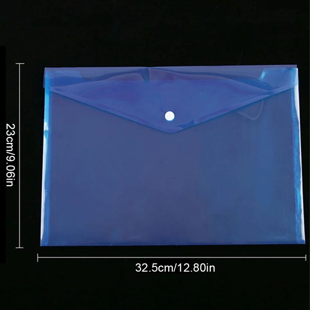 1Pcs Transparent Document Files Folders Envelope Popper Wallets  for School Office Home