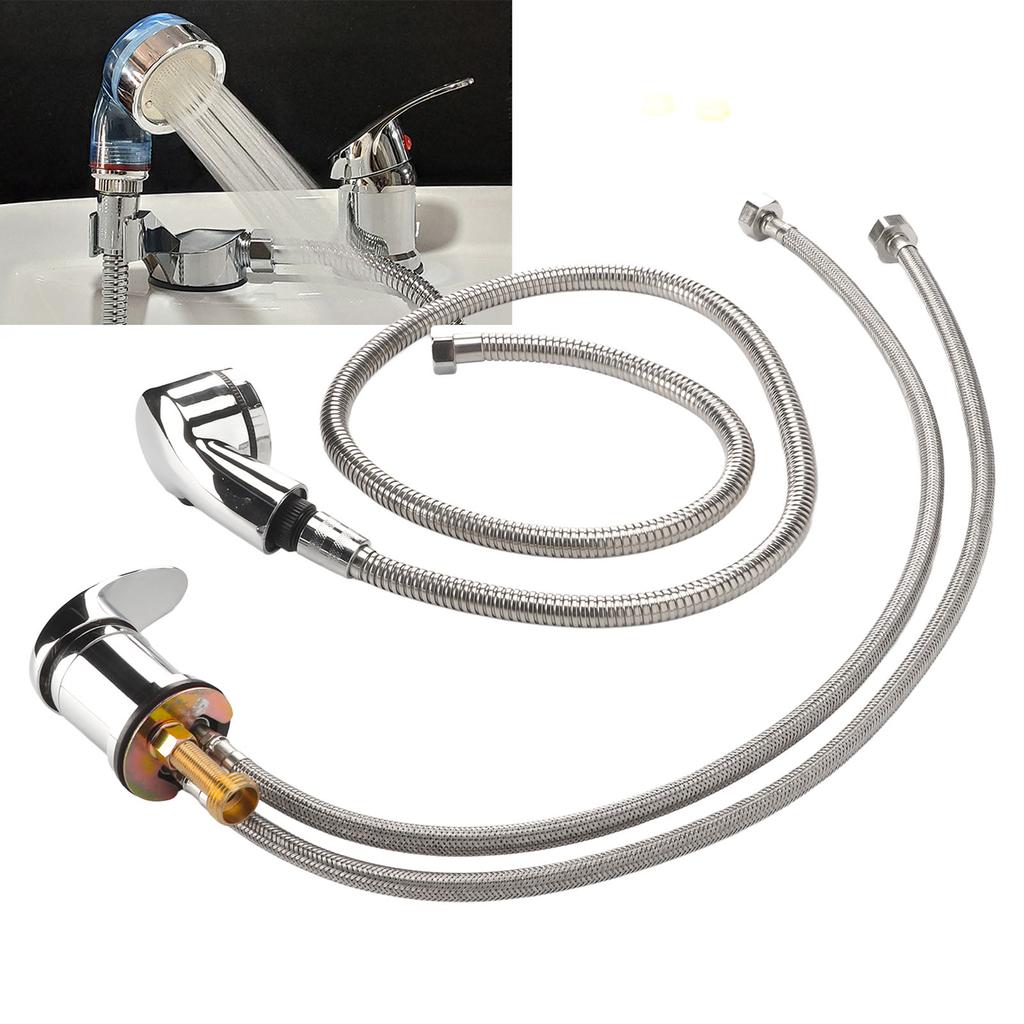 Shampoo-Bett Armaturen-Set Keramikventil Gute Abdichtung Heiß Kalt Shampoo-Bett Armatur Sprayer-Set