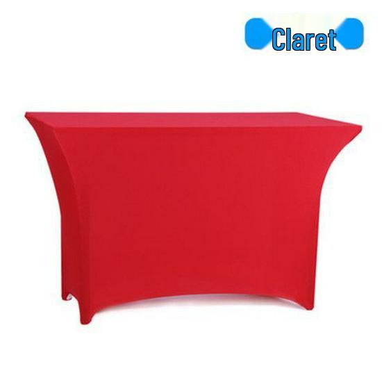 Stretch 6FT Rectangular Tablecloth for Events: Conference, Wedding, Banquet, Cocktail Bar.