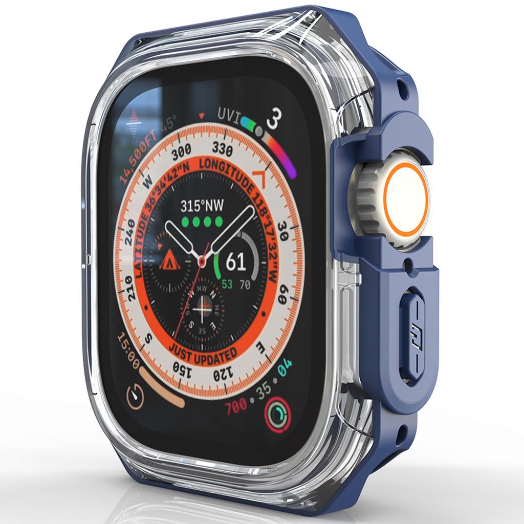 For Apple Watch Series 7/8/9 45mm Watch Frame Case PC+TPU Smartwatch Edge Protector