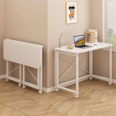Compact Verrijdbaar Opvouwbaar Bureau voor Huis, Kantoor, Slaapkamer of Studiekamer