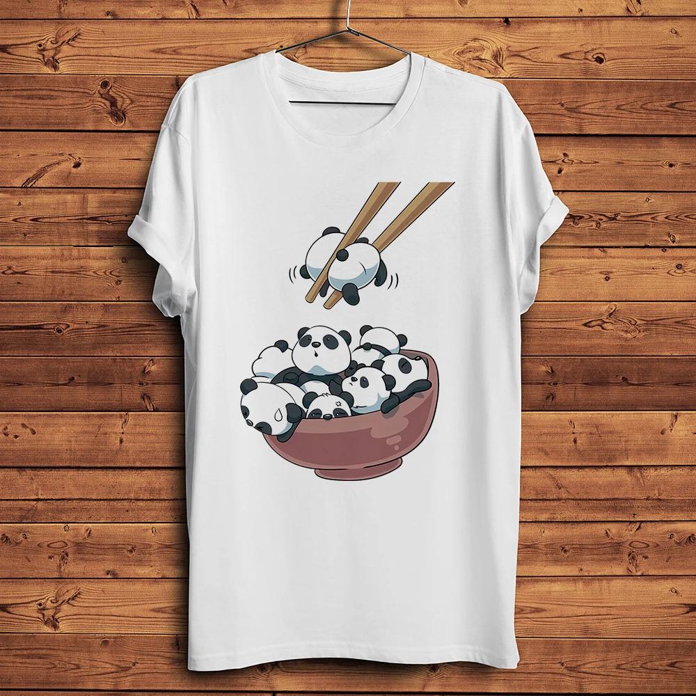 Kawaii Panda Ball RaUnisex Funny TShirt UnisexShort Sleeve Oneck Tee UnisexStreetwear T ShirtBreathable Nocracking Print