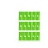 Set Of 10 PVC Wire Label with Strong Adhesive Waterproof Suitable for Printer & Handwriting In Multiple Color