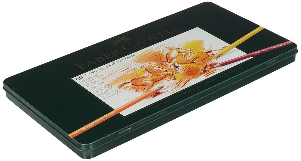 Polychromos Colored 60 110060 Japanese Faber-Castell Pencils, Colors, Tin, [Official Product]