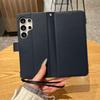 Flip Cover Slot Card Wallet Leather Phone Case For Samsung S25 Ultra S24 S23 S22 Full-Body Protection With Wrist Strap Cover