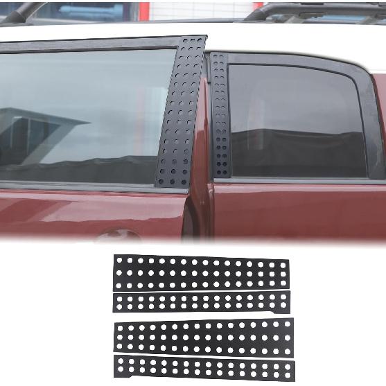 Car Door Window Centerpillar Honeycomb Trim Cover Fit Toyot@a FJ Cruiser 2007-2024 Exterior Side Door Window Center Pillar Post Molding Decorative