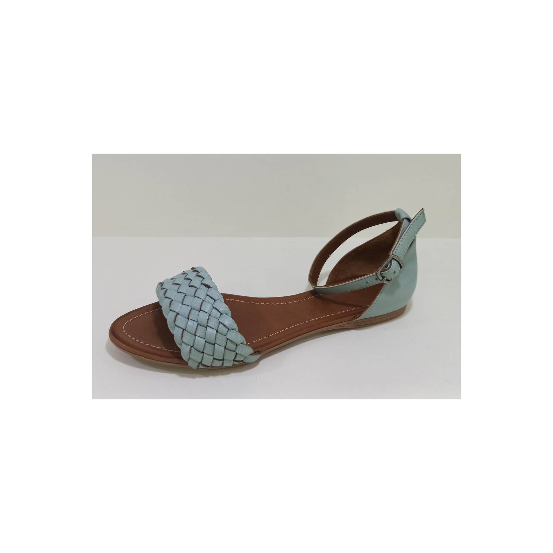 

Женские трикотажные туфли и сандалии из натуральной кожи с деталями Удобные повседневные качественные стильные легкие сандалии