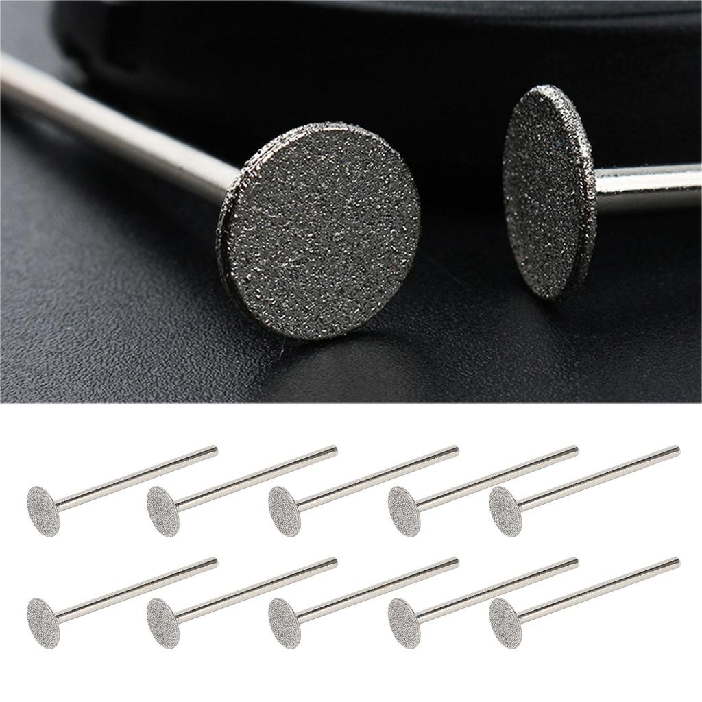 10 Stück Nagel Schleifbits Rotierende Maniküre Polierkopf Set Austauschbare Nagelbohrer