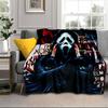 Scr-eam Horror Movie Blanket Flannel Blanket for bed, sofa, Camping, Hiking, Picnic Essentials, gift for family Fan gifts