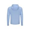Li Ning Tennis Series Minimalist Brand Logo Windproof Warm Hooded Long Sleeve Windbreaker Women Outerwear Snow-Blue AFDV828-2