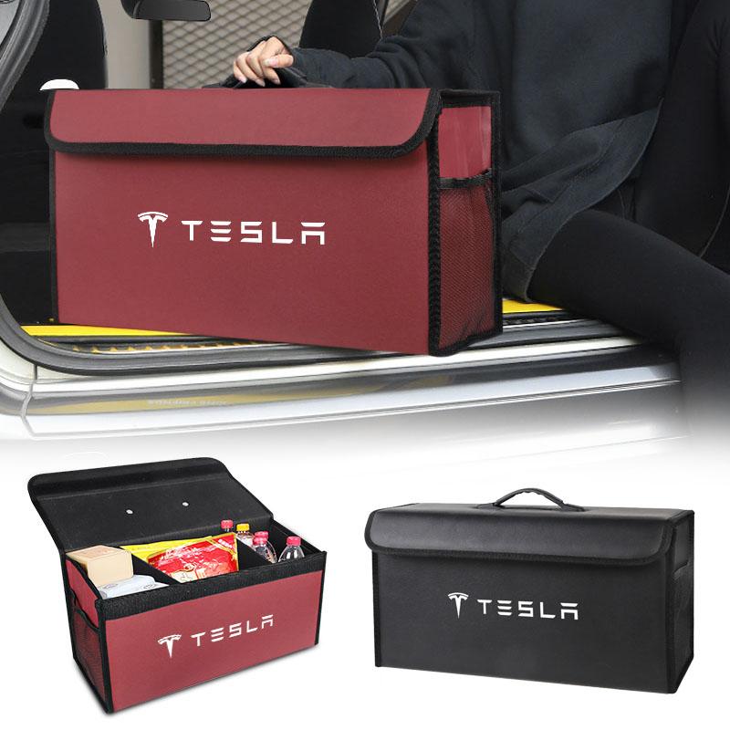 Reis Opbergbox Kofferbak Auto Opvouwbare Koffer Accessoires Voor Tesla Model 3 Model S Model X Model Y Cybertruck Roadster SpaceX