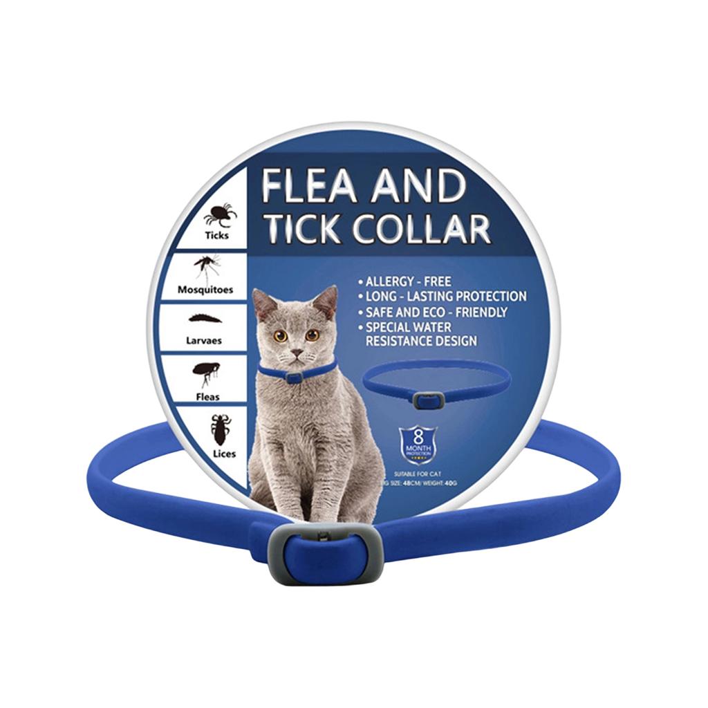 Flea And Tick Collar - 8 Months , -Free, Water Proof & Adjustable With Multiple Color Options For Cats