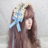 Lovely Bowknot Sweet Hair Hoop Anime Maid Cosplay Headband Lolita Lace Flower Headwear Accessory Hand Made