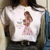 Women T Shirt Fashion Casual Female Print Shirt Loose Women Oneck Tops Harajuku 90s Girls Kawaii T Shirt Korean Style Clothes