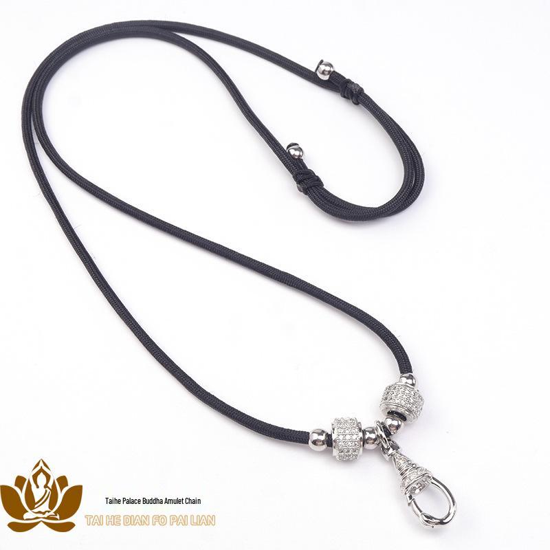 Gold Thangka Amulet Adjustable Necklace Pendant