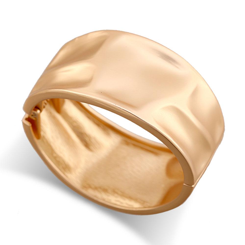Chunky Heavy Frosted Matte Metal Geometric Wide Bangles for Women Open Cuff Thick Irregular Bangle Bracelets Punk Jewelry