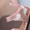 1–12 Jahre alte Kinder-Sandalen, Hasenohren, Mädchen, Strass-Schuhe, römische Schuhe, süße Prinzessinnen-Schuhe