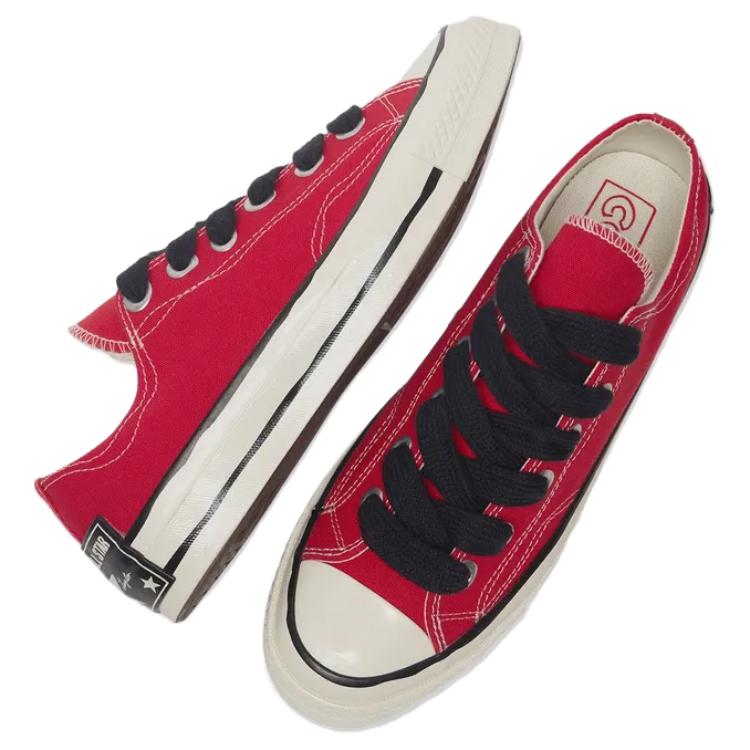 Converse 1970-tallet Komfortable Allsidige Lavsko i Canvas Unisex sneaker Rød A09505C