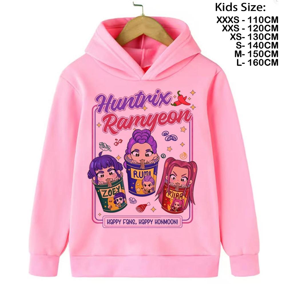 KPop Demon Hunters Hoodies Baby Girl Boy Clothes Fashion Casual Hooded Sweatshirts K-Pop Demon Hunters Pullover Kids