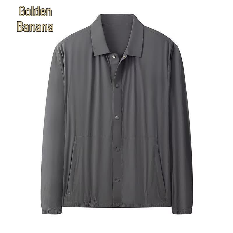 

Jinjuju Men s Cooling UV Protection Lapel Outerwear L