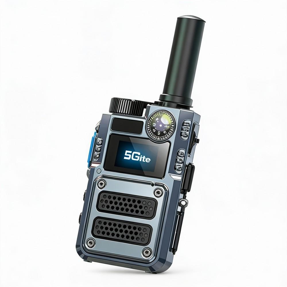 Globales 4G-Walkie-Talkie, öffentliches Außennetz mit Infrarot-Laserkompass, Zweiwege-Taschenlampe, globaler 6800-mAh-Akku für den Außenbereich
