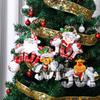 Christmas Doll Ornament Hanging Pendant Father Christmas Snowman Used For Holiday Home Decor Christmas Tree Party Acesssories