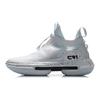Li Ning Tian Xun One Shock Absorbing Non-Slip Breathable Mid-Top Sports Casual Shoes Men Sneakers White Black AGLQ143-3