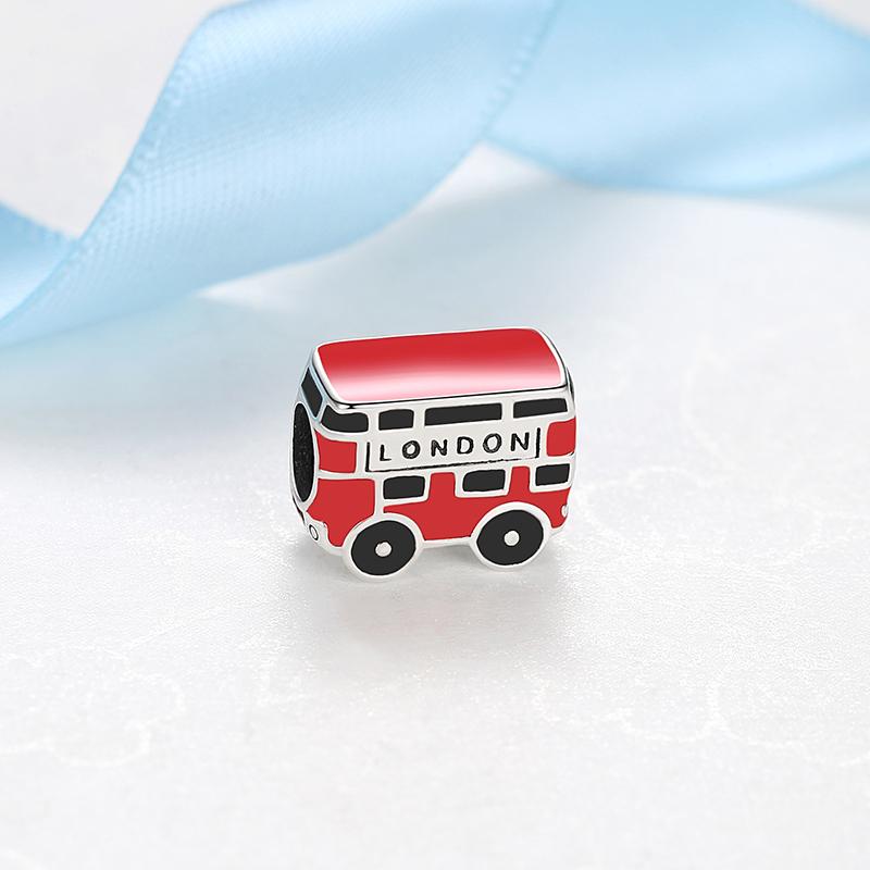 Original Copper Charms Red Beads Bus Daruma Doll Cz Bracelets Bangles Necklaces For Women Diy Jewelry