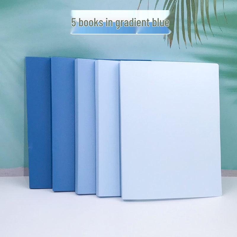 Gradient Color A4 Document Binder and Storage Book, Large Capacity, Student Test Paper Organizer, Xiaohongshu Style.