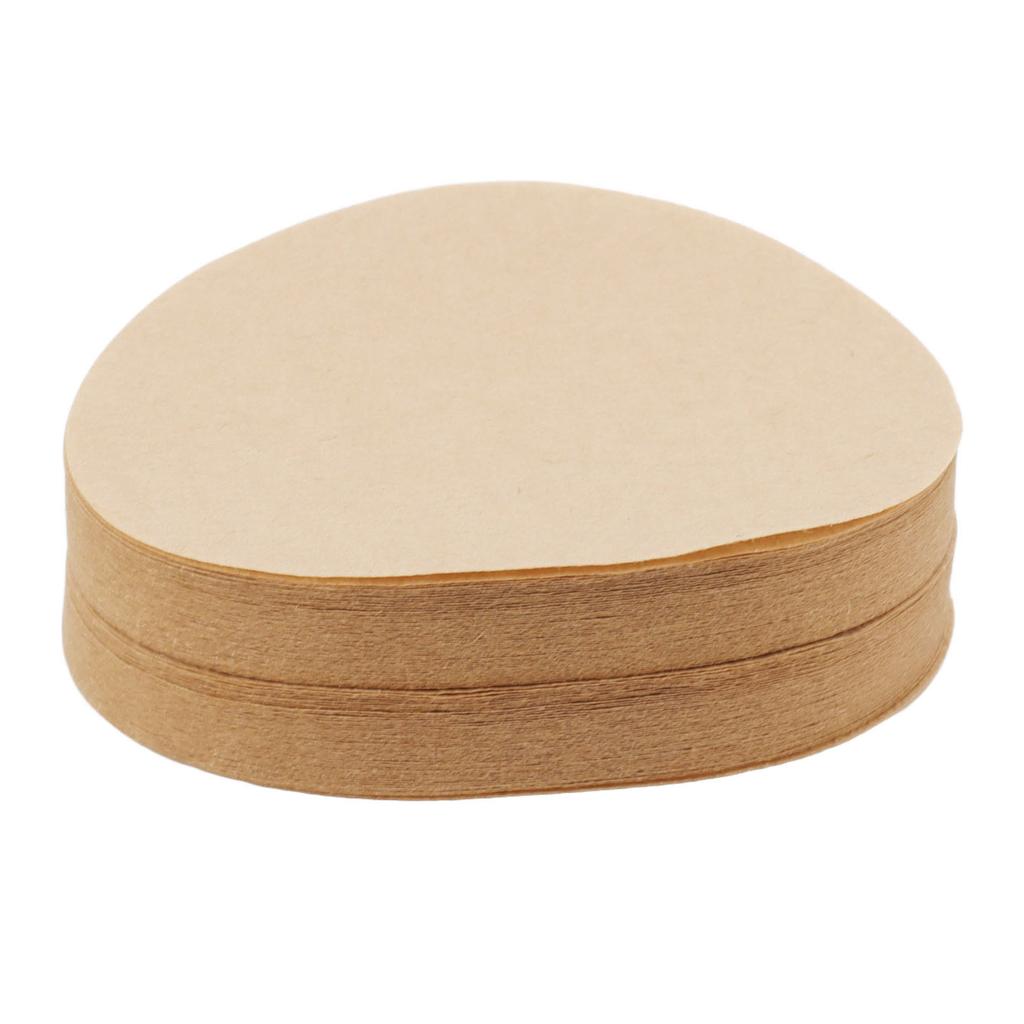100Pcs 64mm Round Coffee Filter Unbleached Natural Coffee Filter Paper for 1 to 2 People Measure